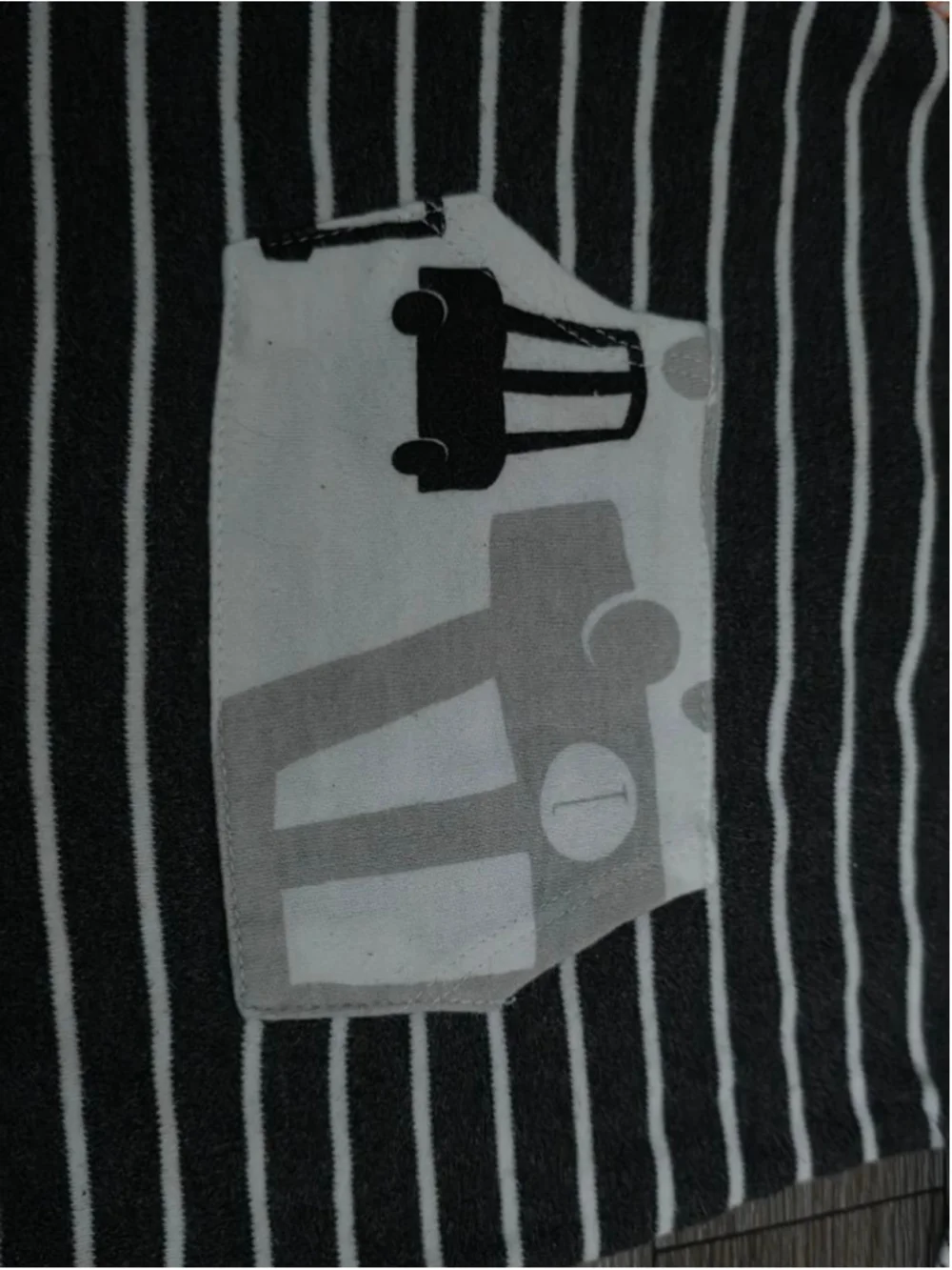 Baby‎ Rene Rofe Striped Bodysuit 0-3 Months Gray Orange